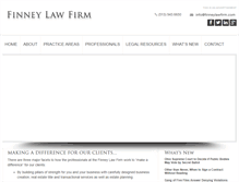 Tablet Screenshot of finneylawfirm.com